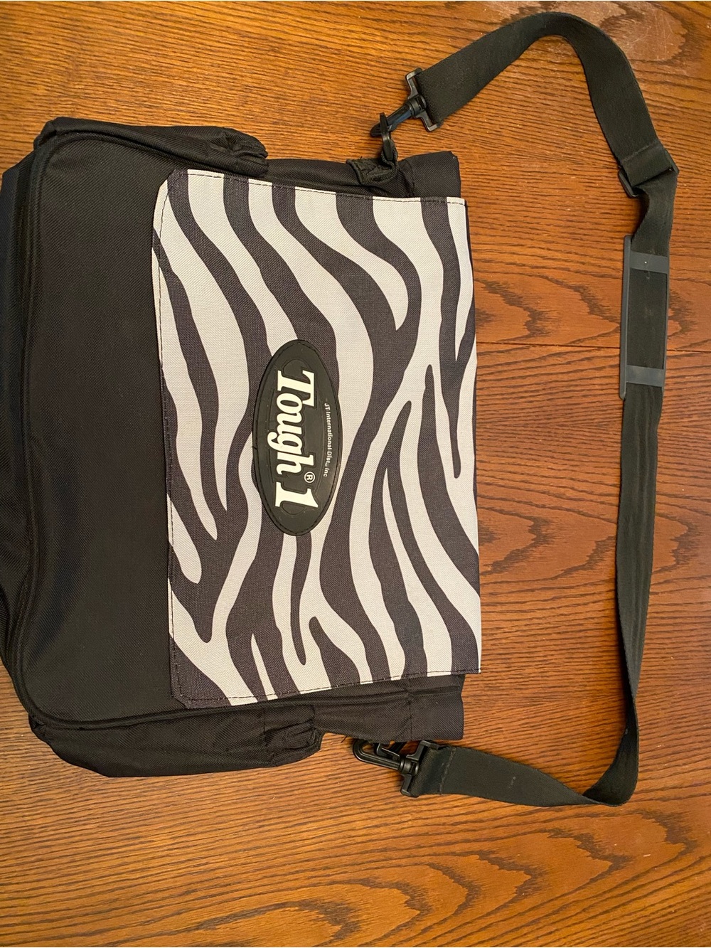 Black & White Zebra Print Messenger Bag